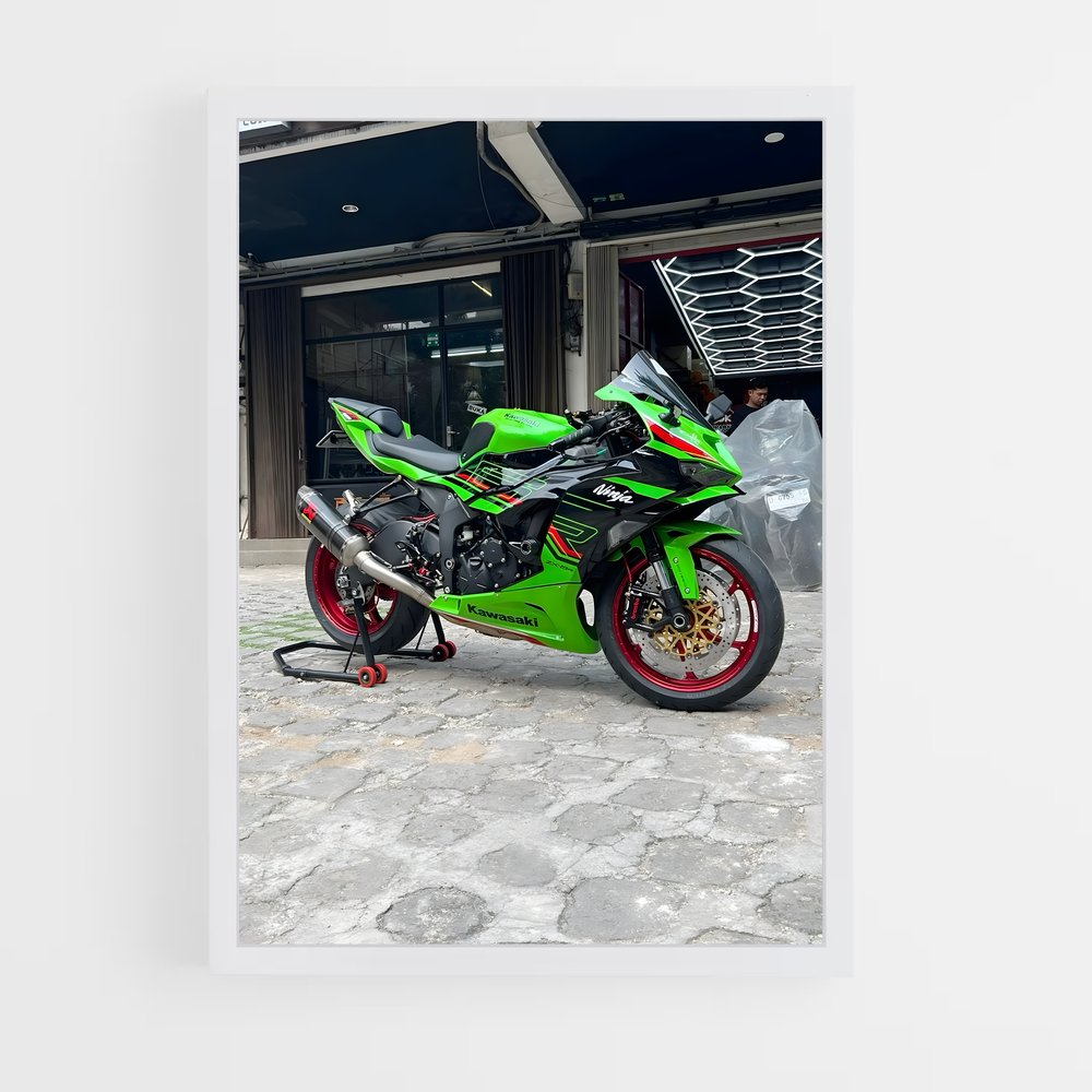 Poster Moto Verte – affiche Citroën (vue 3)